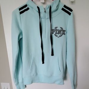 PINK aqua/turquoise hoodie